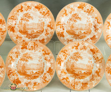 Set Of Eight Wedgwood Rose & Equestrian Transferware Plates.