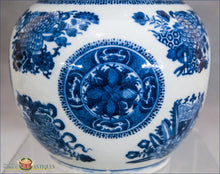 A Chinese Export Underglaze Blue And White Fitzhugh Vase C1810