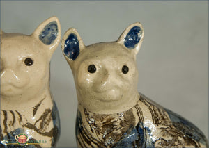 A Pair Of Agate Cats