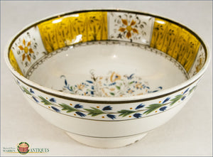 An Antique English Pearlware Bowl In Pratt Colors C1810-20 19Th Century Pottery