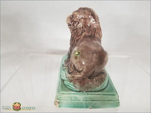An English Pearlware Lion In Pratt Colors Attributed To Ralph Wood Ii C1789-1799 Pre 1840
