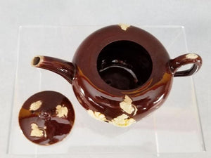 An English Staffordshire Glazed Redware Teapot And Cover C1740-50 18Th Century Pottery