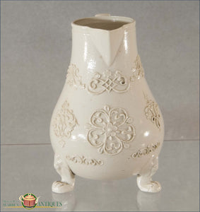 Antique English Salt-Glaze Milk Jug Saltglaze Stoneware