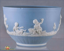 Blue Wedgwood Jasperware Waste Bowl 19Th Century English Pottery