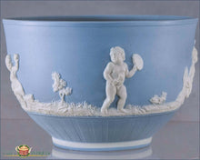 Blue Wedgwood Jasperware Waste Bowl 19Th Century English Pottery