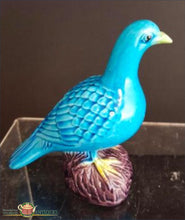 Chinese Export Pigeon On Aubergine Base C1860-80