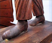 Rare Wooden Carved Nautical Figure Decorative Arts