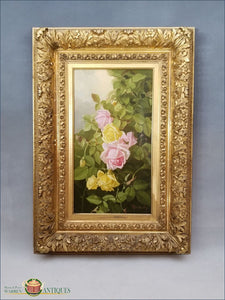 https://warrenantiques.com/products/still-life-of-yellow-and-pink-roses-edward-chalmers-leavitt-dated-1889